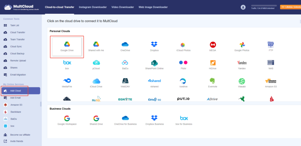 Add Google Drive Accounts